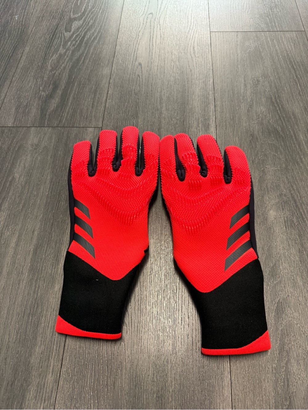 Adidas Predator Pro Soccer Goalie Goalkeeper Gloves Red Black Size 10 IX3868